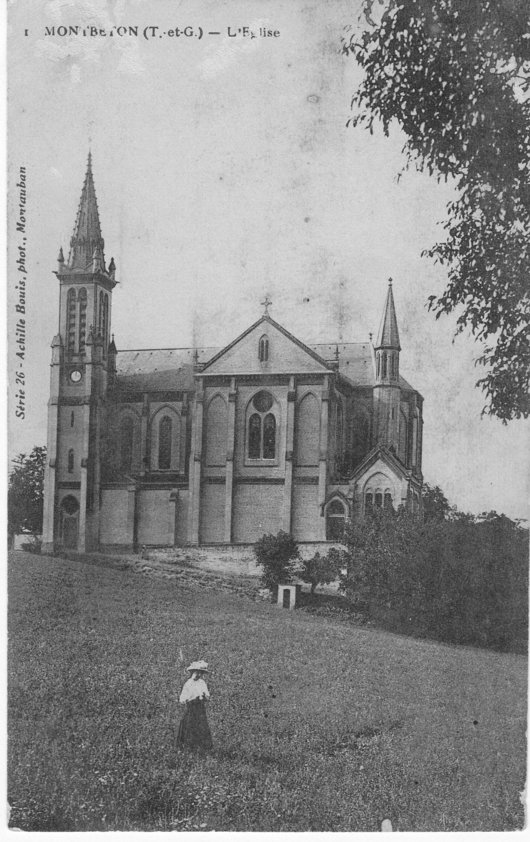 Eglise vue d'en bas ancien