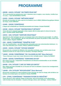 Programme salon bien être