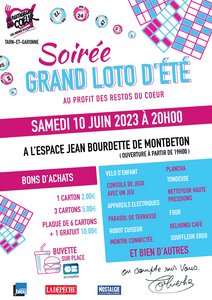 Grand Loto au profit des Restos du Cœur