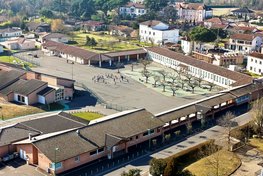 école en vue aérienne